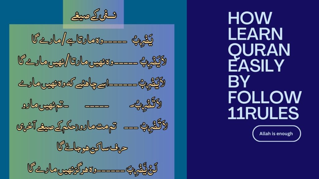 "How Learn Quran Easily by follow 11rules