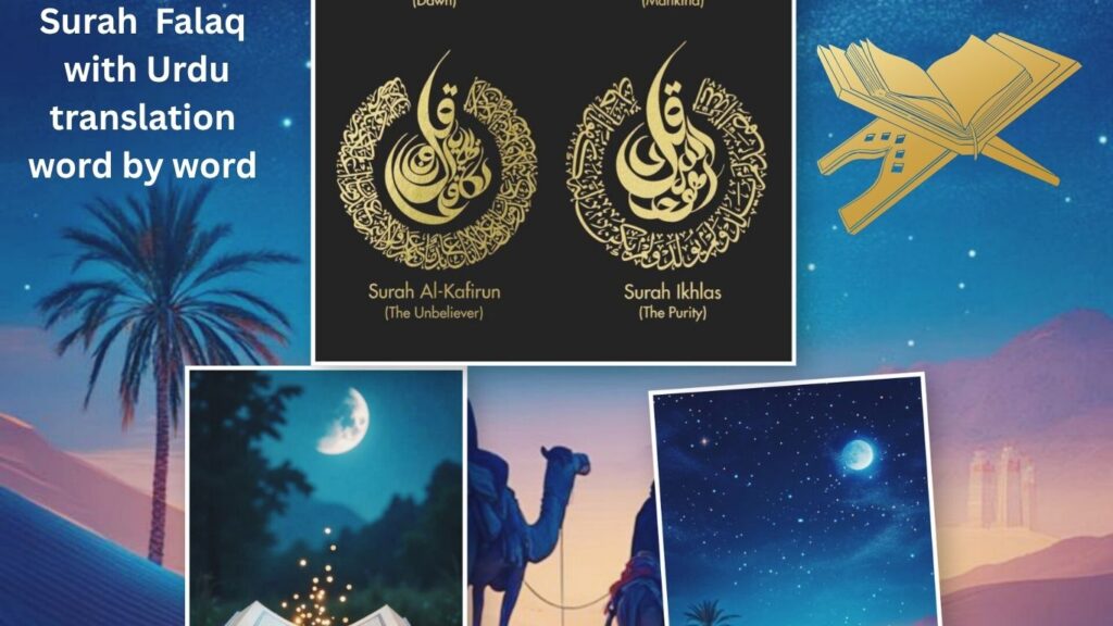 Surah Falaq with Urdu translation word by word